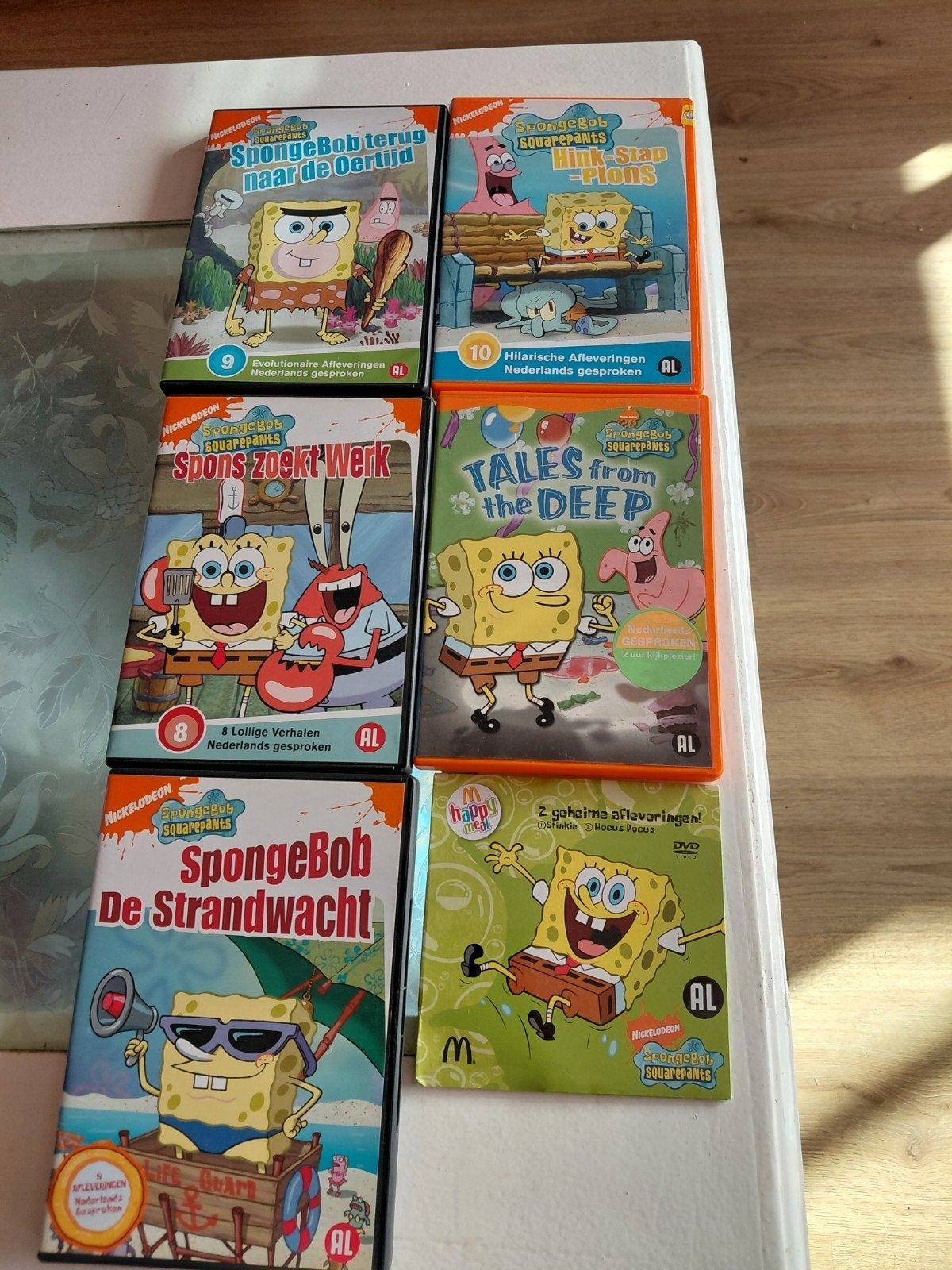 SpongeBob DVD Verzameling (6 stuks) - o.a. Happy Meal., Cd's en Dvd's, Europees, Gebruikt, Tekenfilm, Alle leeftijden