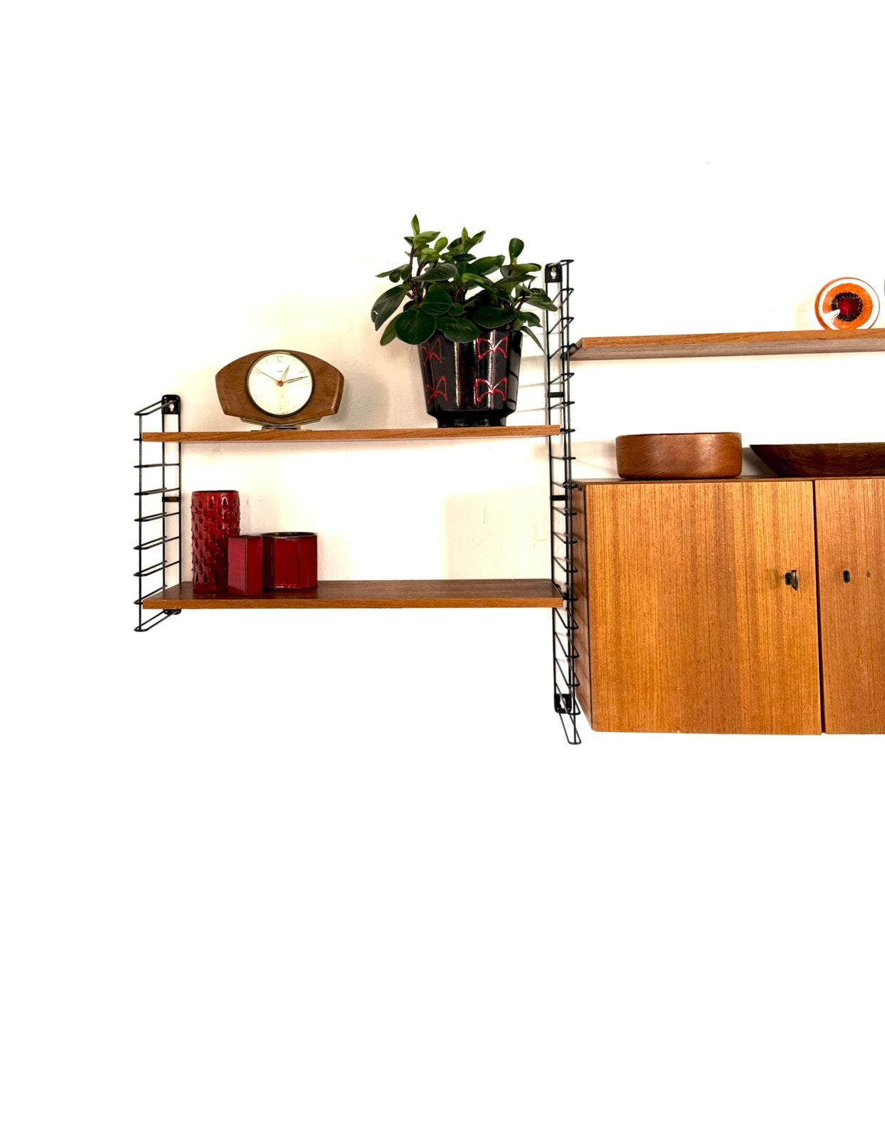 Vintage modulair teakhouten wandsysteem, Munsterring ‘60, Munsterring International, Munsterring International, Ophalen of Verzenden
