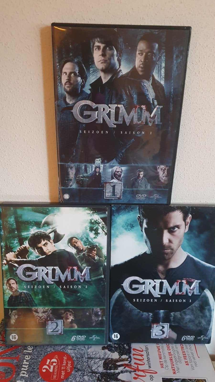 Grimm Seizoen 1, 2 en 3 DVD Boxset, Cd's en Dvd's, Vanaf 16 jaar, Science Fiction en Fantasy, Ophalen of Verzenden, Gebruikt