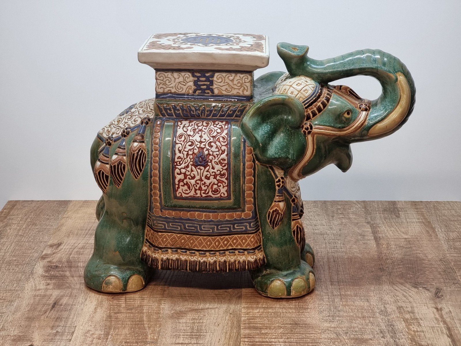 Vintage keramische olifant jaren 70 – China, Ophalen of Verzenden