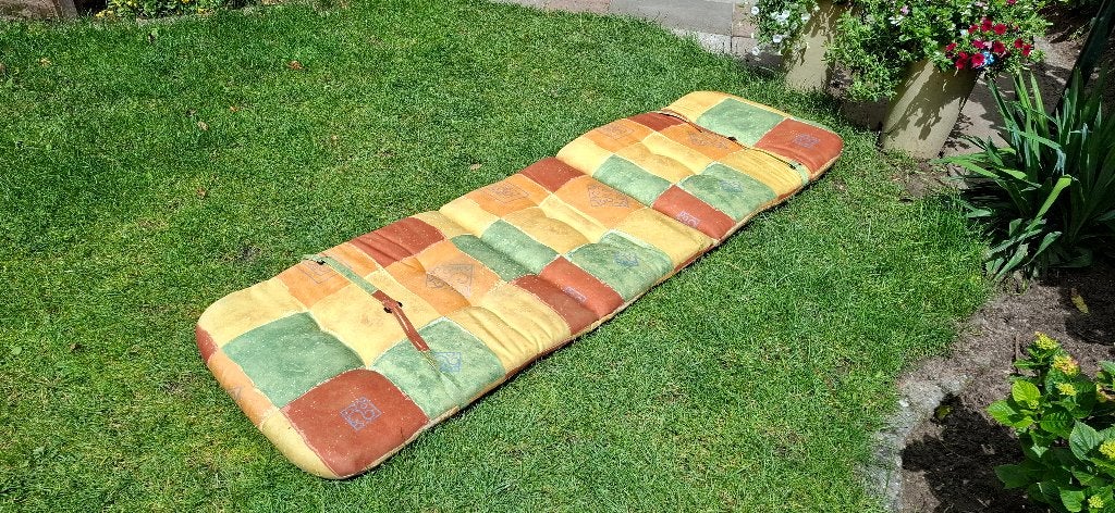 mooi en schoon ligkussen Toscaanse kleuren 60x190cm, Tuin en Terras, Ophalen, Zo goed als nieuw, Overige materialen