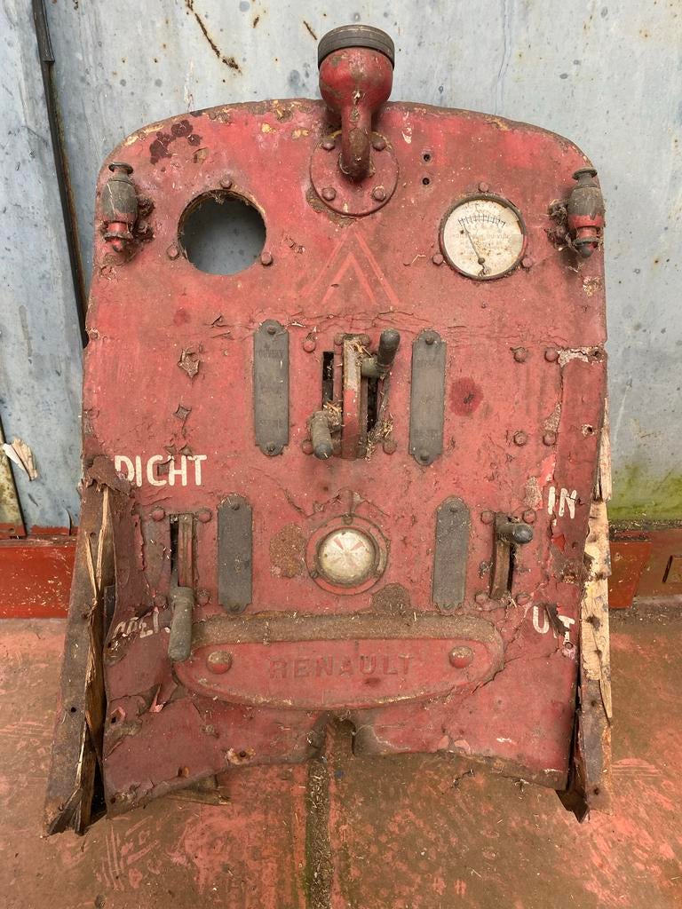 Vintage Renault tractor Bedieningspaneel - Decoratie, Ophalen of Verzenden, Zo goed als nieuw