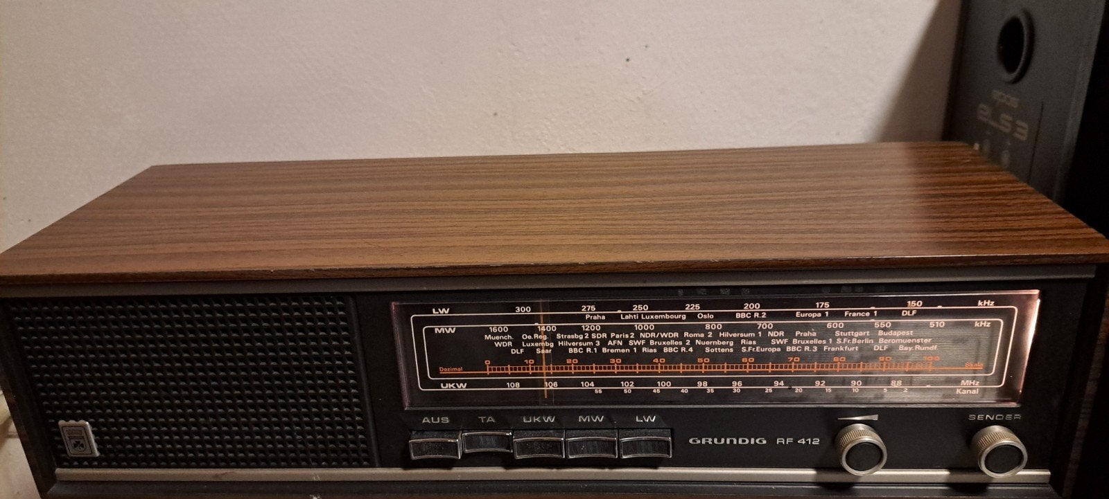 grundig RF 412 vintage radio, Ophalen of Verzenden