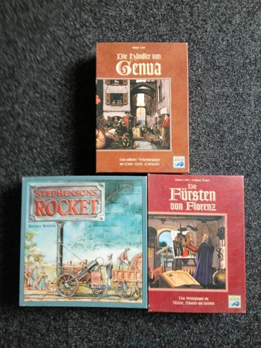 Händler von Genua, Stephenson's Rocket & Fürsten von Florenz, Vijf spelers of meer, Ophalen of Verzenden, Gebruikt, Alea