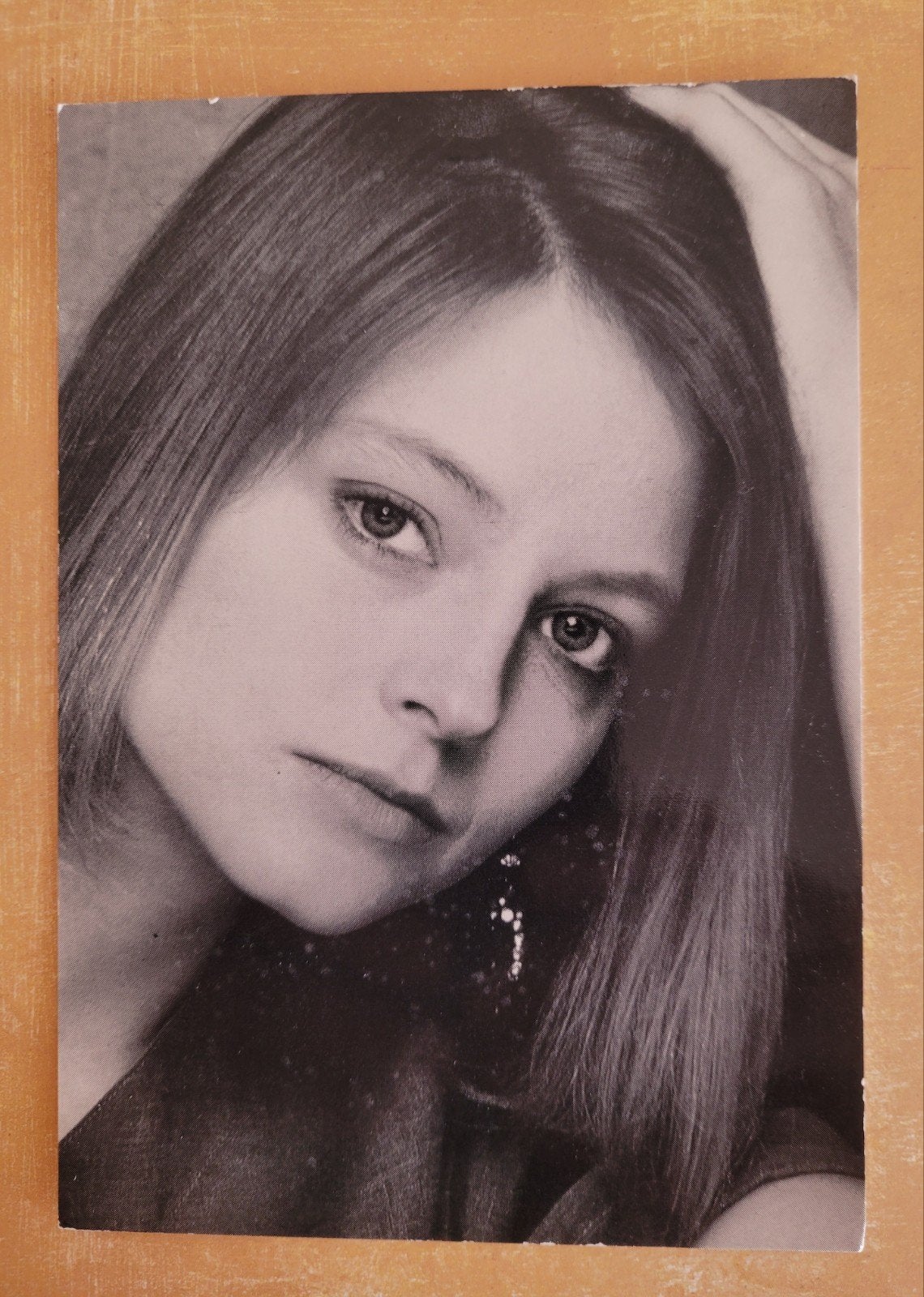 Jodie Foster - Ansichtkaart, Verzamelen, Ophalen, Zo goed als nieuw, Foto of Kaart