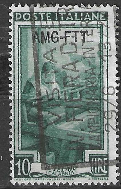 Italie-Trieste 1950 - Yvert 89 - Italie aan het werk. (ST), Verzenden, Gestempeld