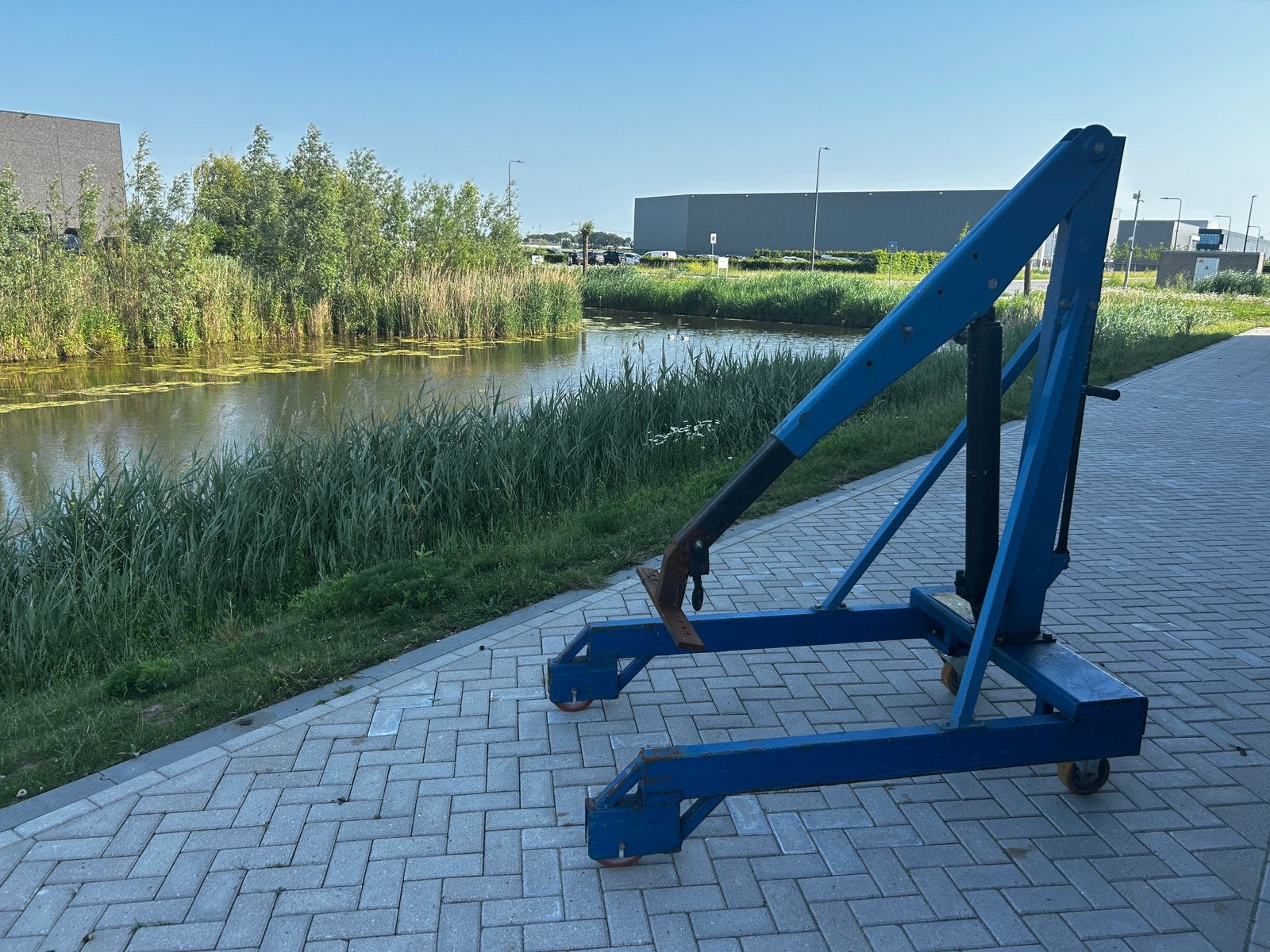 Werkplaatstakel motortakel, Doe-het-zelf en Verbouw, Ophalen, Gebruikt