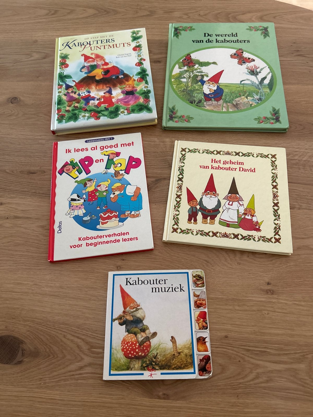 5 Kabouterboeken: David, pUntmuts, Tip en Tap, Muziek, Ophalen of Verzenden, Gelezen, Sprookjes