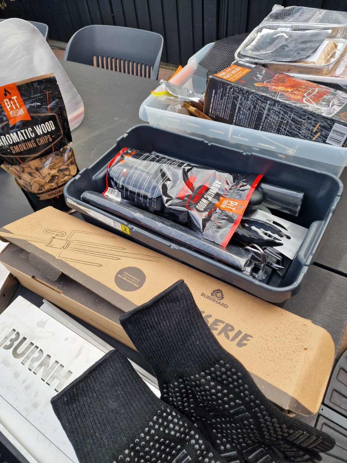 Burnhard Big Fred gasbarbecue met accessoires, Ophalen, Gebruikt, Burnhard