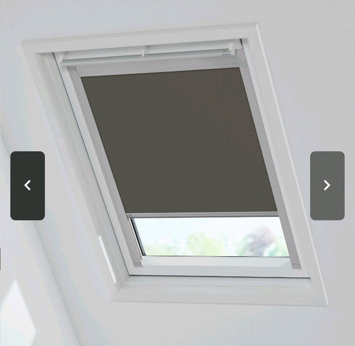 Dakraam rolgordijn velux GGL SK36 2x, Rolgordijn, Ophalen, Grijs, Rolgordijn