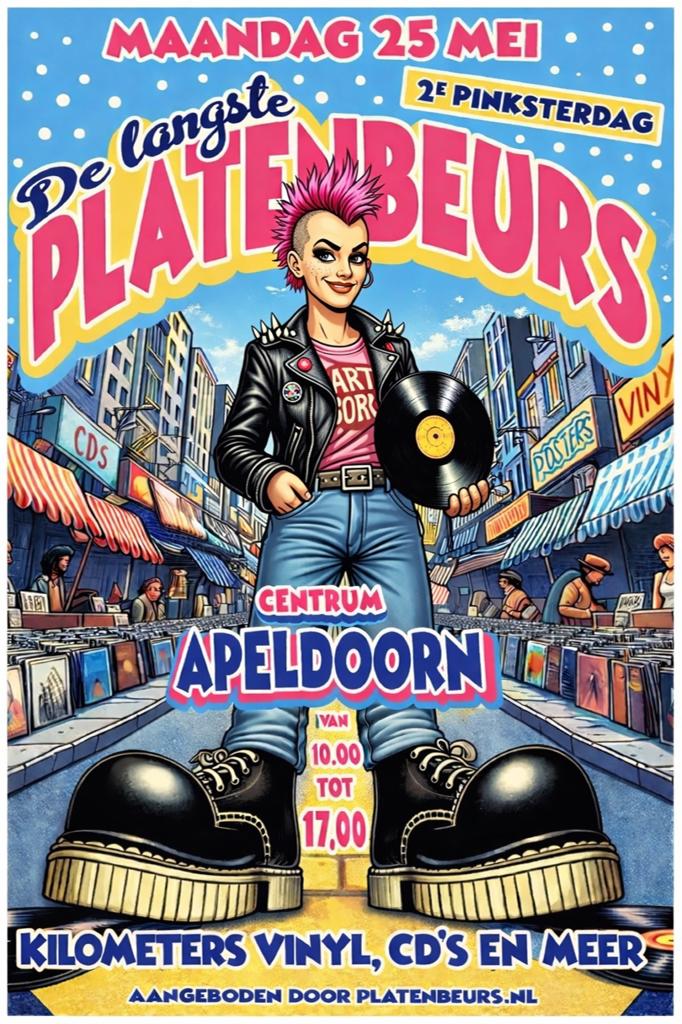 De L A N G S T E  Platenbeurs Apeldoorn 2e Pinksterdag, Cd's en Dvd's, Vinyl | Pop, Zo goed als nieuw, Overige formaten, Ophalen of Verzenden