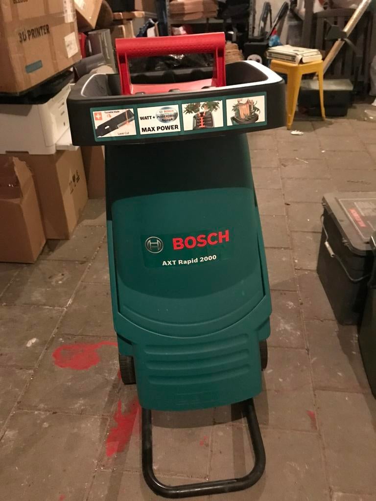 Bosch hakselaar/versnipperaar Rapid 2000, Ophalen of Verzenden, Nieuw, Elektrisch