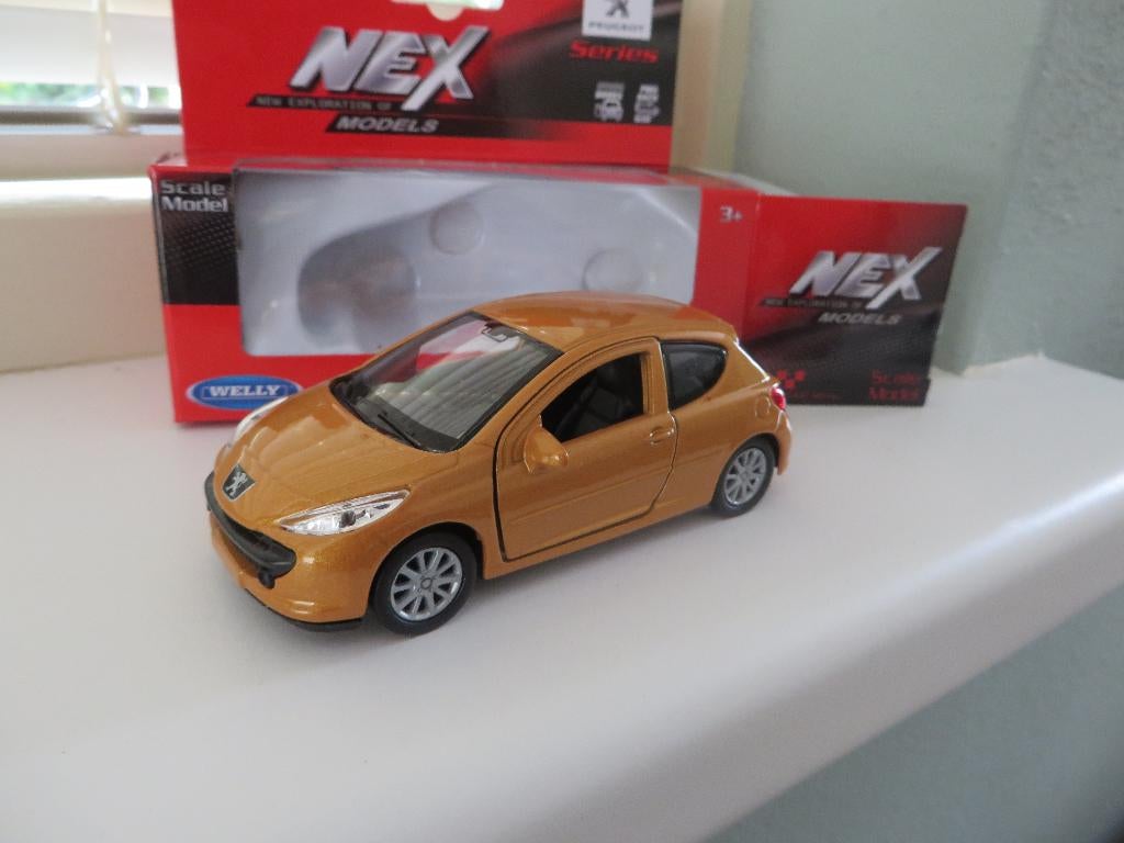 Welly Peugeot 207 GOUD, Ophalen of Verzenden, Nieuw, Auto