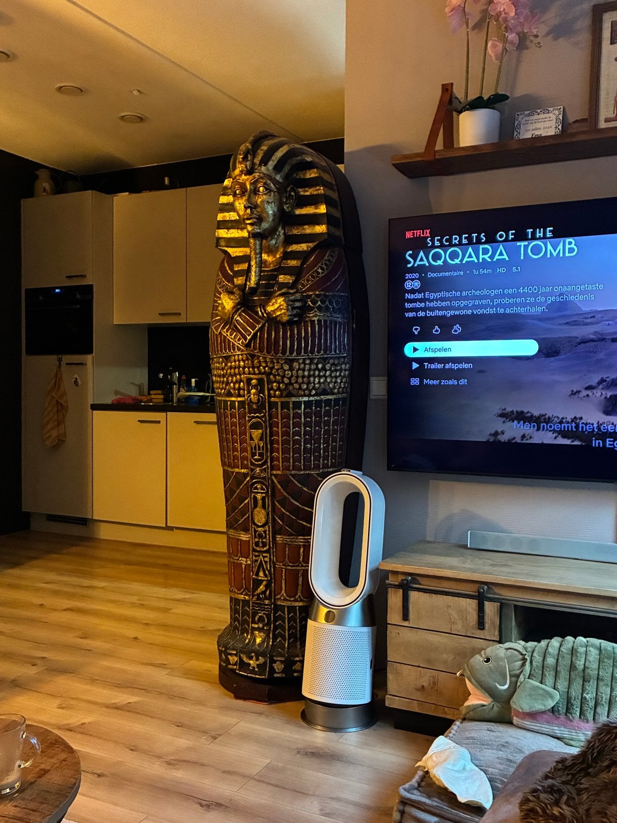 Egyptische sarcofaag kast - Uniek en decoratief, Ophalen of Verzenden