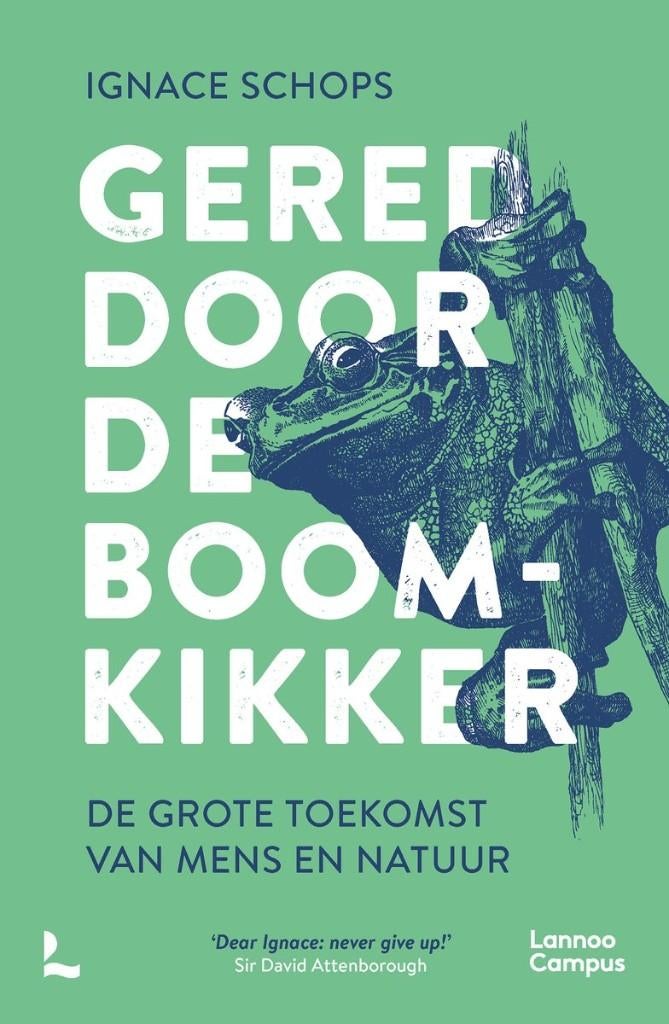 Gered door de Boomkikker Ignace Schops, Boeken, Overige Boeken, Zo goed als nieuw, Ophalen of Verzenden