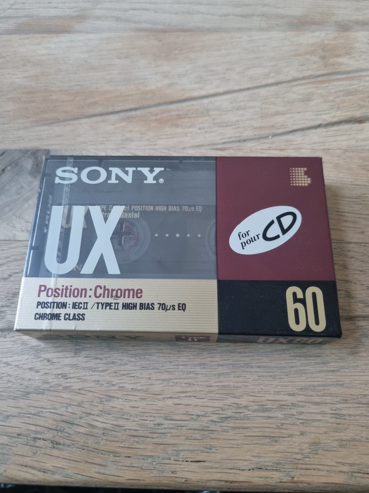 Sony UX60 Type II Cassettebandje - Nieuw in Verpakking, Ophalen, Overige genres, 1 bandje, Nieuw in verpakking