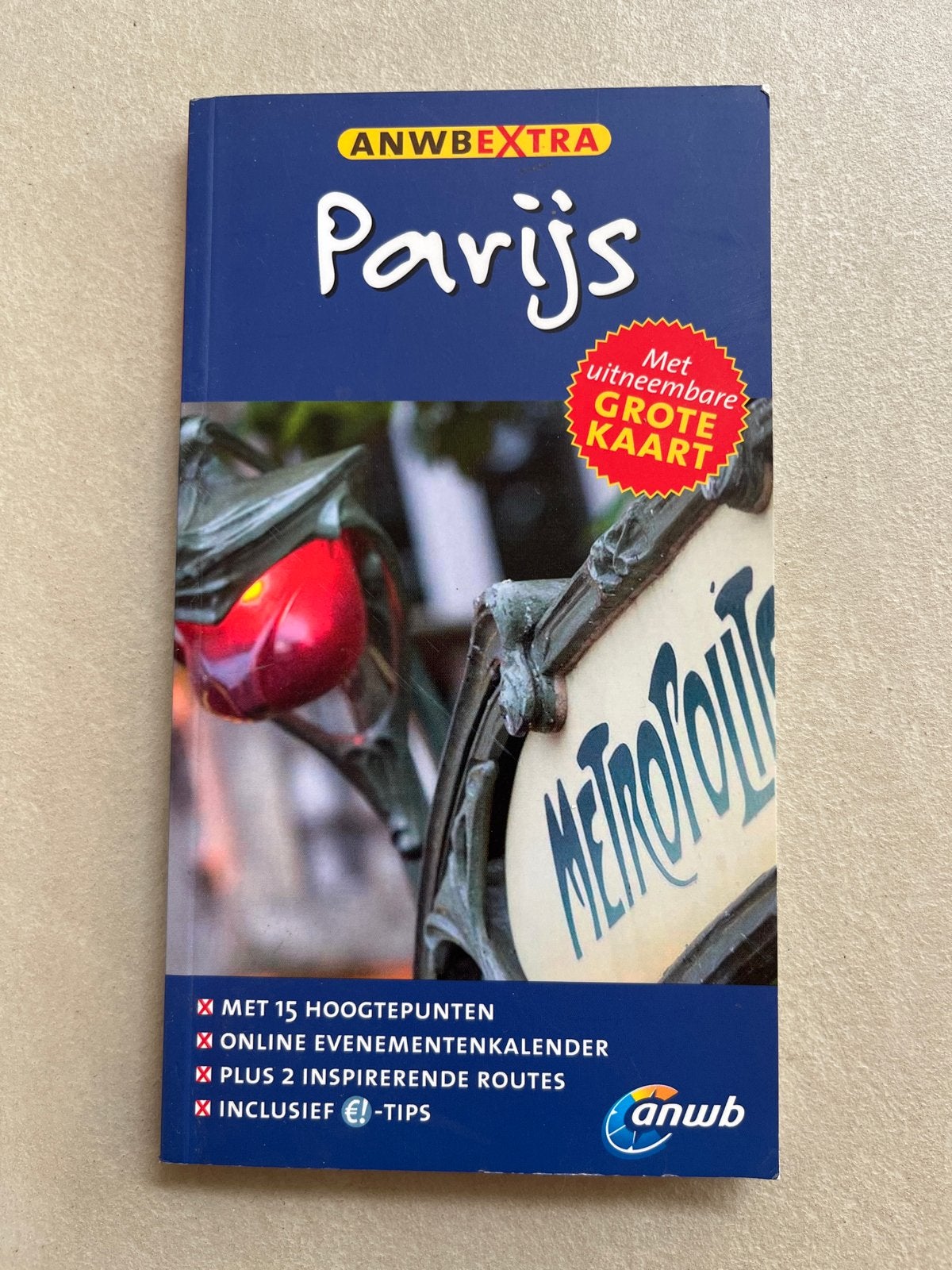 ANWB Extra Parijs Reisgids - Nieuw met uitneembare kaart, Europa, Nieuw, Ophalen of Verzenden, Reisgids of -boek
