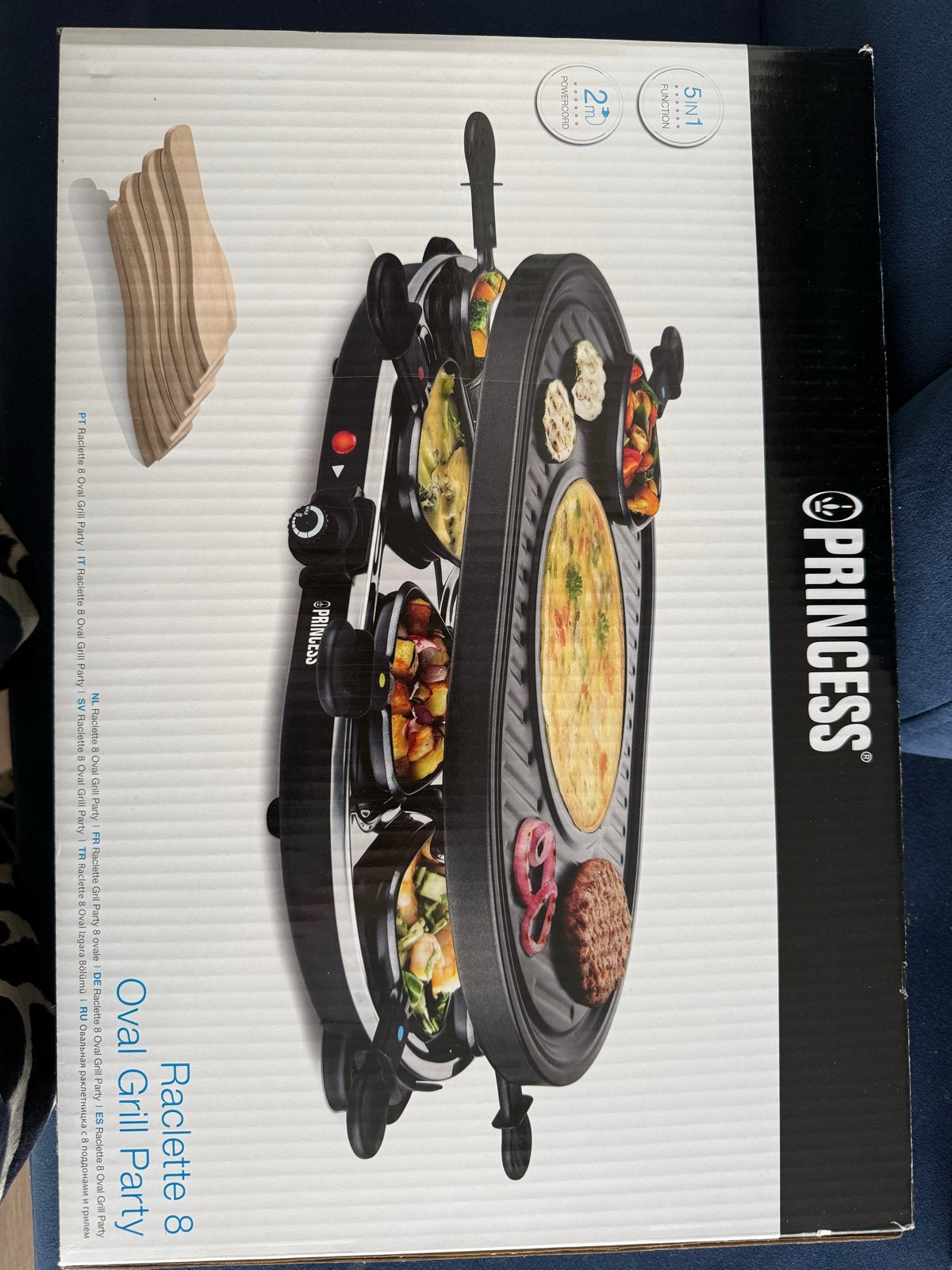 Princess Raclette 8 Oval Grill Party - Nieuw in doos, Overige typen, Ophalen, Nieuw