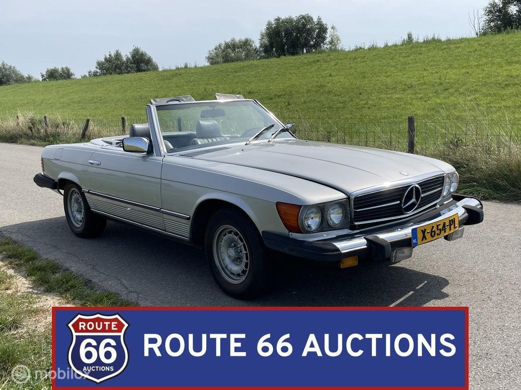 Mercedes-Benz 380 SL | 1984 | Route 66 Auctions, Auto's, Oldtimers, Bedrijf, Te koop, Mercedes-Benz, Benzine, Overige carrosserieën