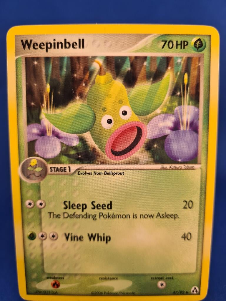Weepinbell 47/92 - Legend Maker, Hobby en Vrije tijd, Verzamelkaartspellen | Pokémon, Gebruikt, Verzenden