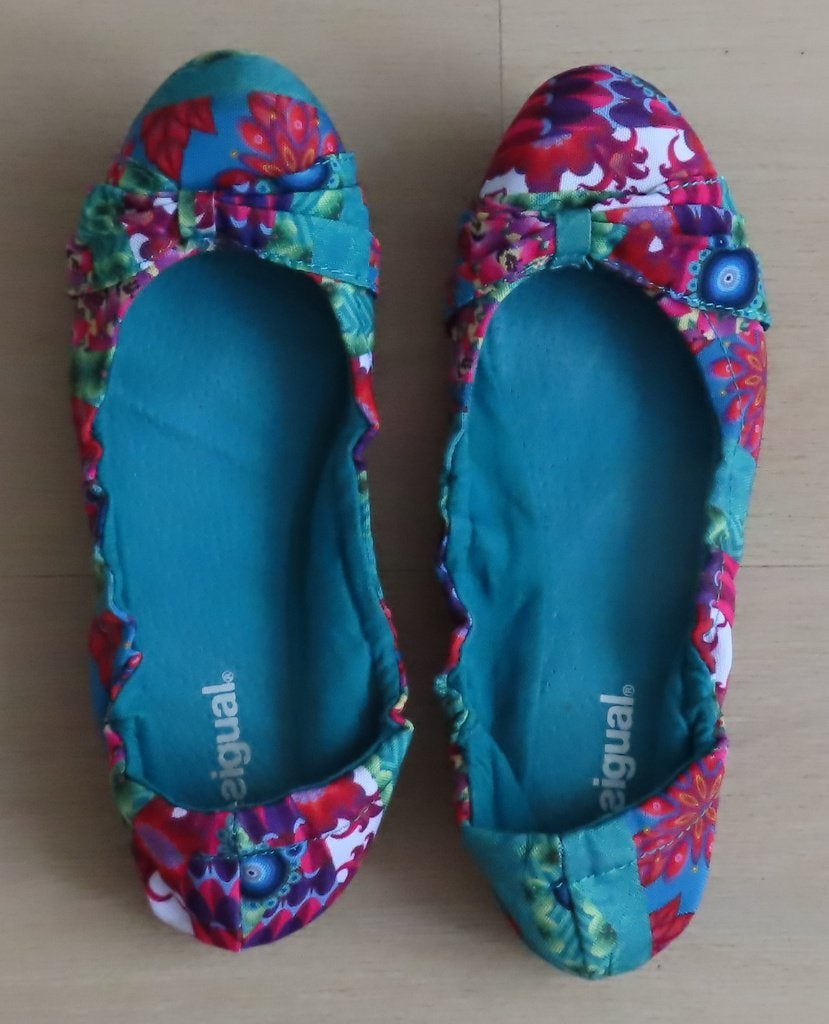Desigual ballerina' s maat 40, Kleding | Dames, Overige kleuren, Desigual, Gedragen, Ballerina's