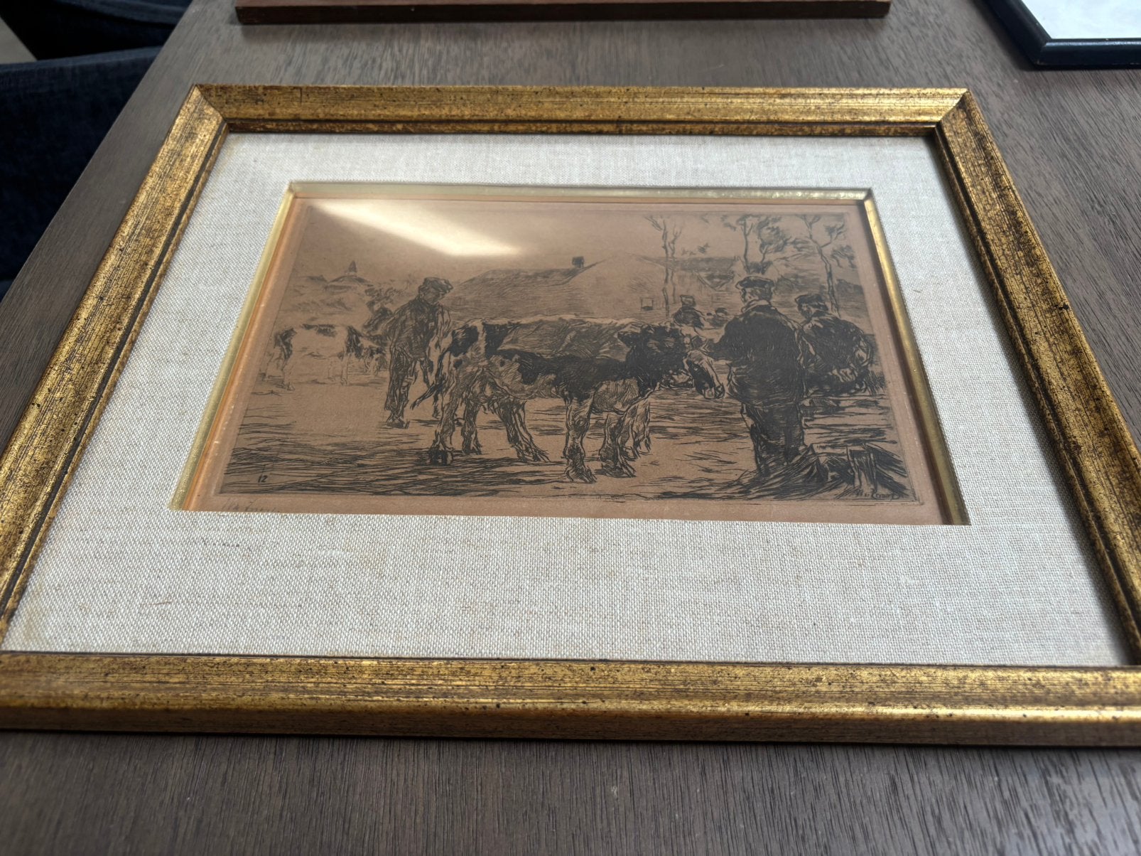 Ets W. D. Zwart, Antiek en Kunst, Kunst | Etsen en Gravures, Ophalen of Verzenden, Ets