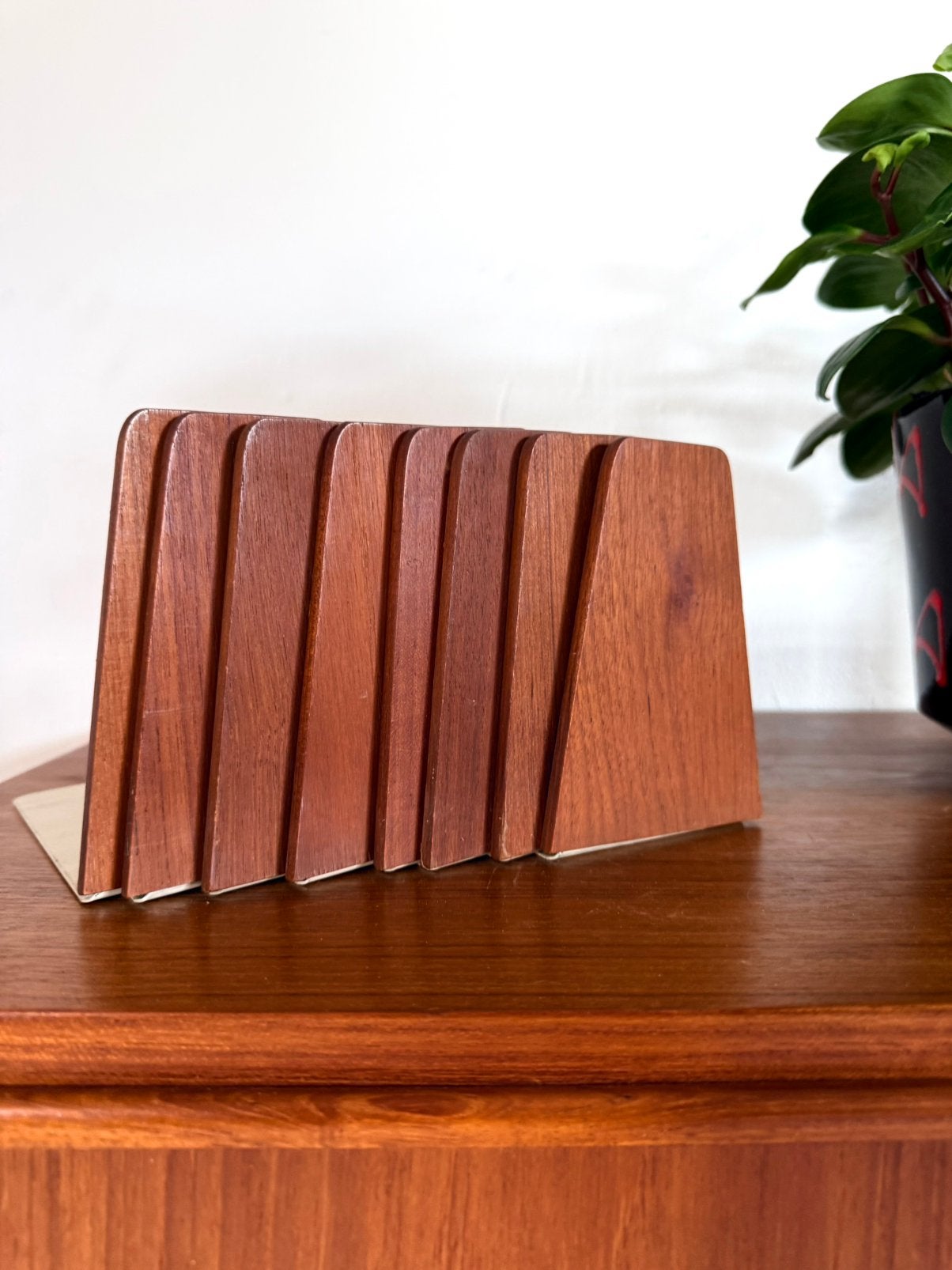 8x vintage teakhouten boekensteun, Kai Kristiansen ‘60, Gebruikt, Kai Kristiansen, Kai Kristiansen, Ophalen of Verzenden