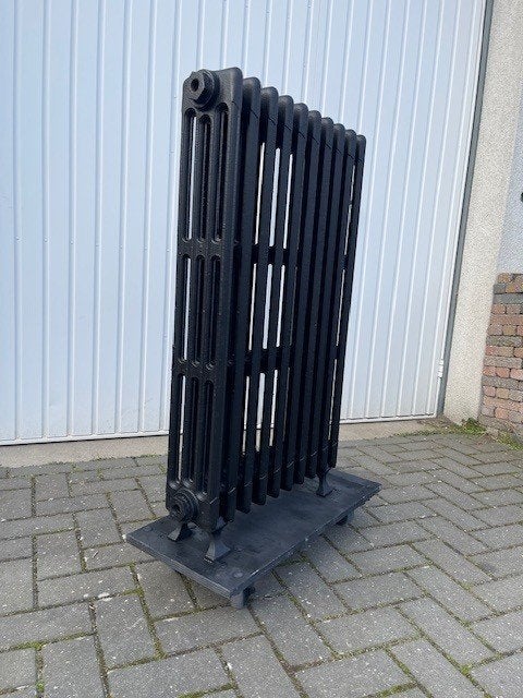 Gietijzeren radiator vintage nr.5, zwart 95 cm hoog, Ophalen, Gebruikt, Radiator, Minder dan 60 cm