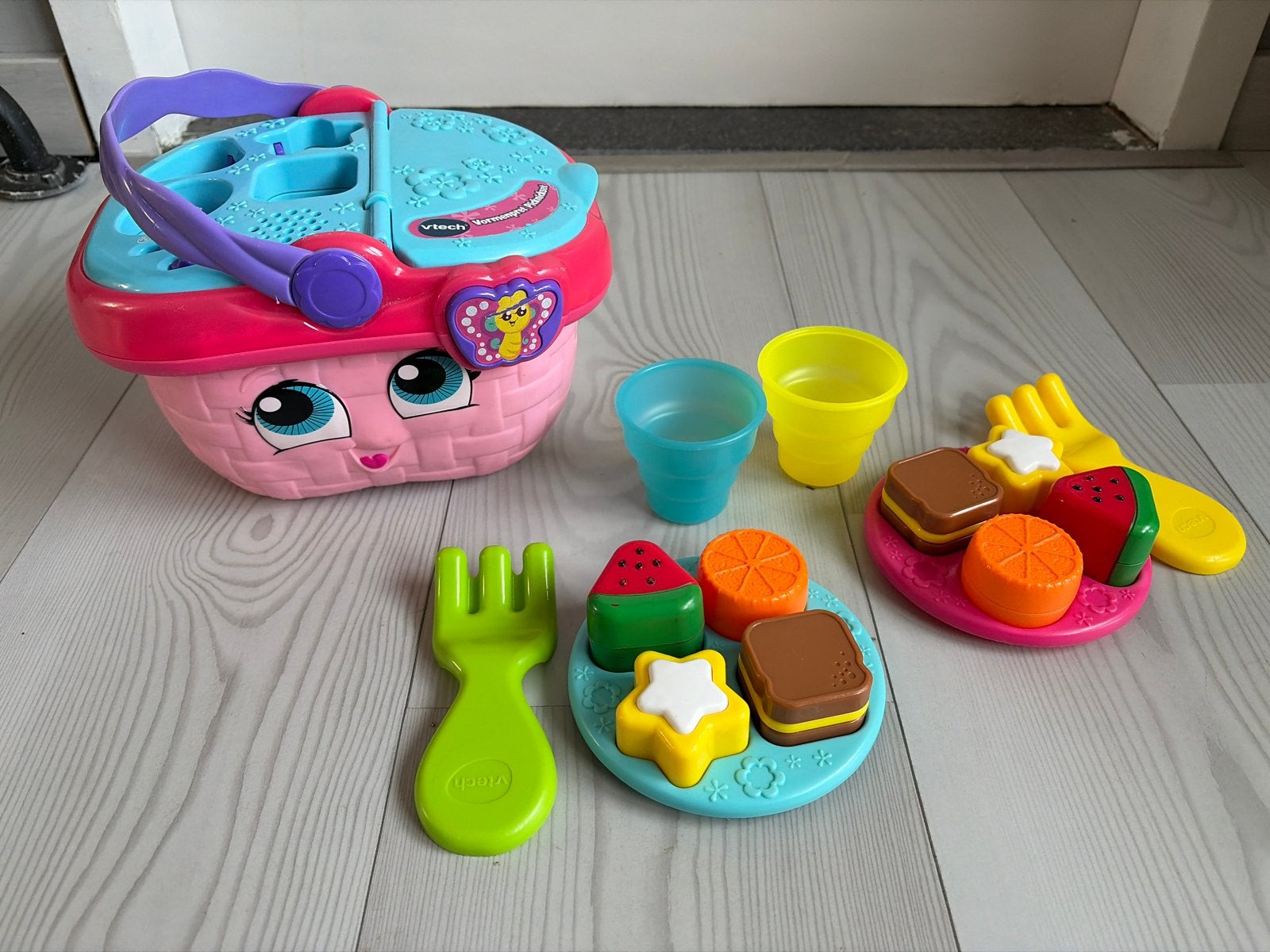 VTech Vormenpret Picknickset - Interactief Speelgoed, Ophalen, Zo goed als nieuw, Overige typen, Met geluid