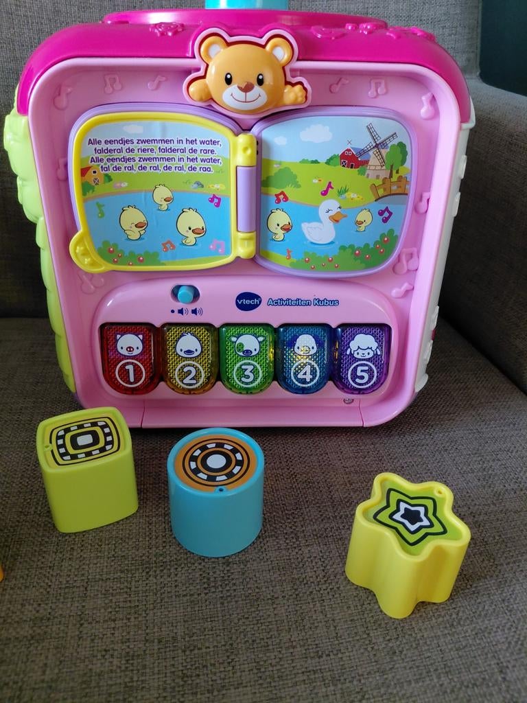 Vtech activiteiten kubus, Kinderen en Baby's, Speelgoed | Vtech, Ophalen of Verzenden, Zo goed als nieuw, 6 maanden tot 2 jaar