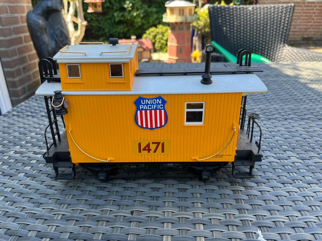 LGB 43650 Union Pacific caboose gebruikt geen OVP, Gebruikt, Gelijkstroom, Wagon, Ophalen of Verzenden