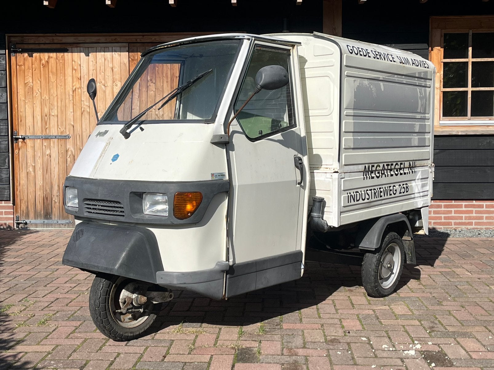 Piaggio ape 50 met huif, Ophalen, Zo goed als nieuw