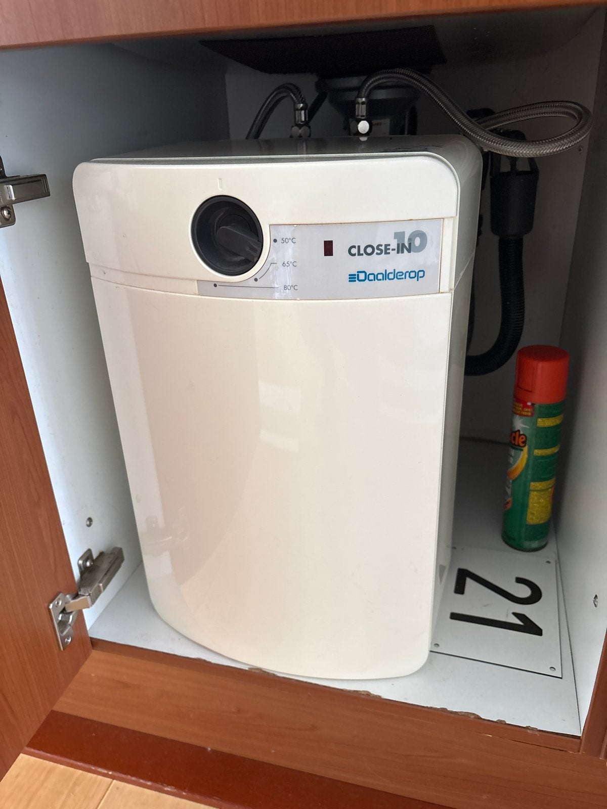 Draadalderop Close-in 10 liter keukenboiler, Ophalen, Gebruikt, Boiler, Minder dan 20 liter