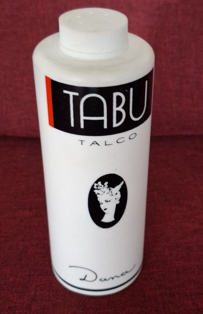 Talkpoeder vintage Tabu Talco Dana, Verzamelen, Parfumverzamelingen, Ophalen of Verzenden, Zo goed als nieuw, Overige typen, Gevuld