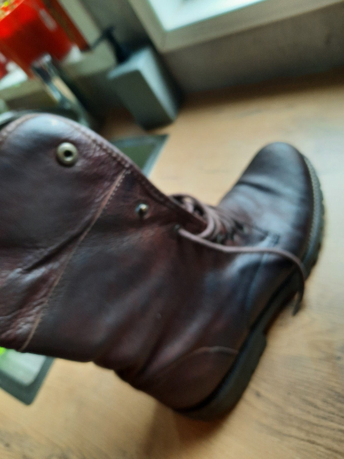Bruin leren winterschoenen van Tango, 43, Kleding | Dames, Ophalen of Verzenden, Zo goed als nieuw, Bruin