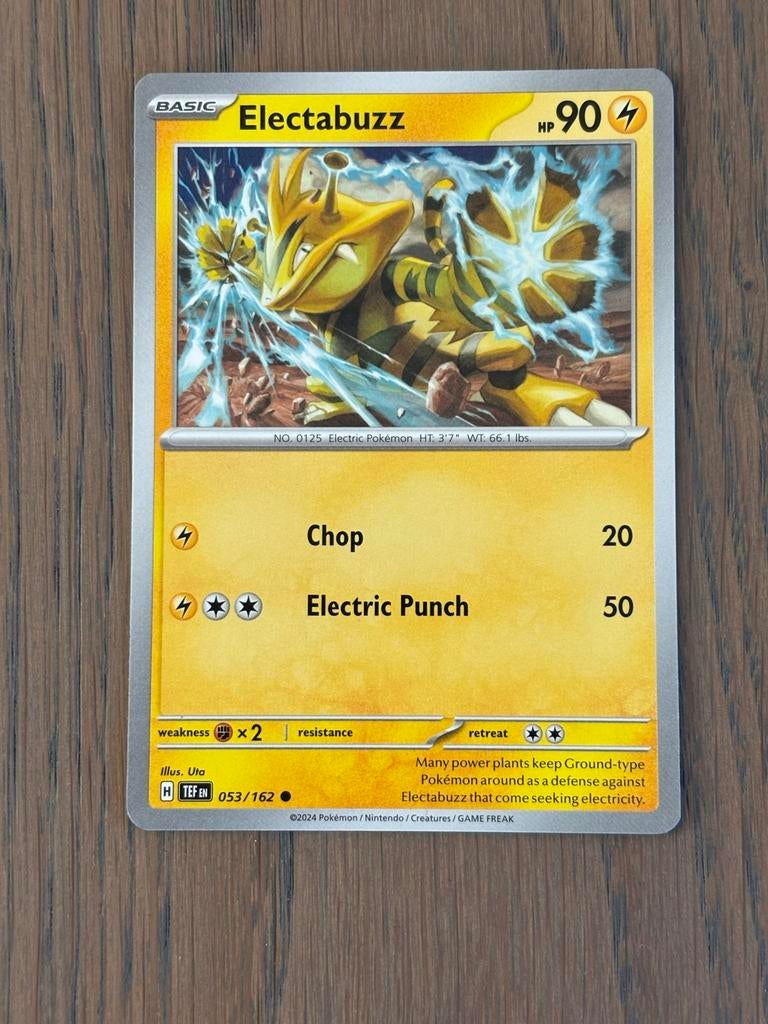 Pokémon Kaart: Electabuzz (053/162) - Nieuwstaat, Ophalen of Verzenden, Nieuw, Losse kaart