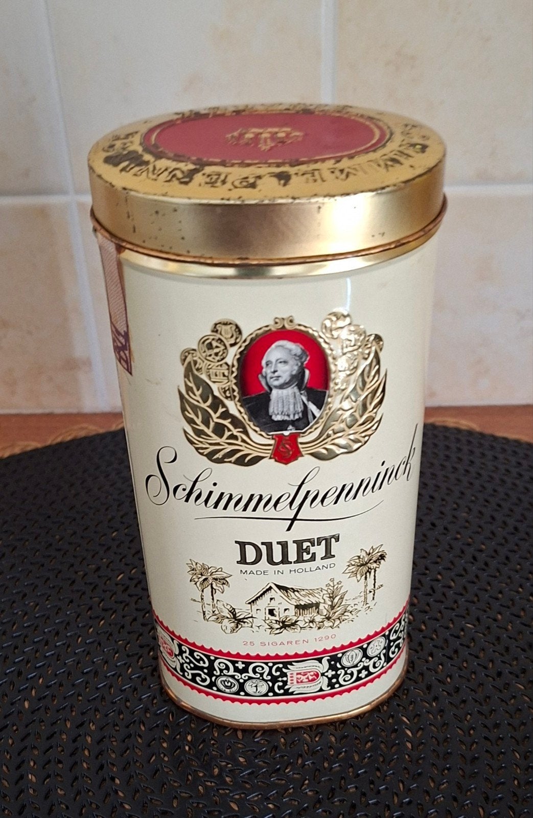 Vintage Schimmelpenninck Duet Sigaren Blik - Made in Holland, Verzamelen, Verzenden, Gebruikt, Overige, Overige merken