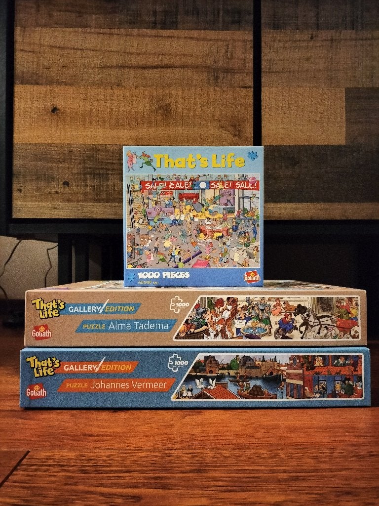 Goliath puzzels (3 stuks - diverse titels), Ophalen, 500 t/m 1500 stukjes, Gebruikt, Legpuzzel