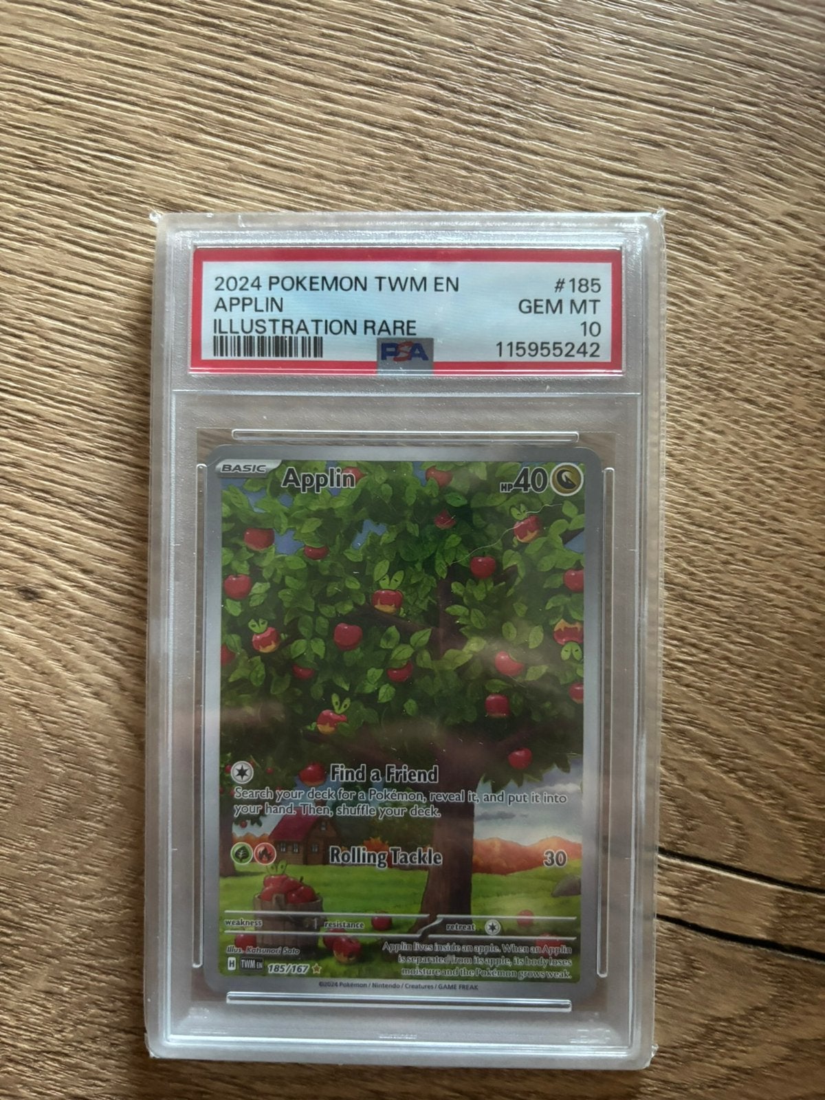 Applin #185 Illustration Rare – PSA 10 – Twilight Masquerade, Ophalen of Verzenden, Zo goed als nieuw