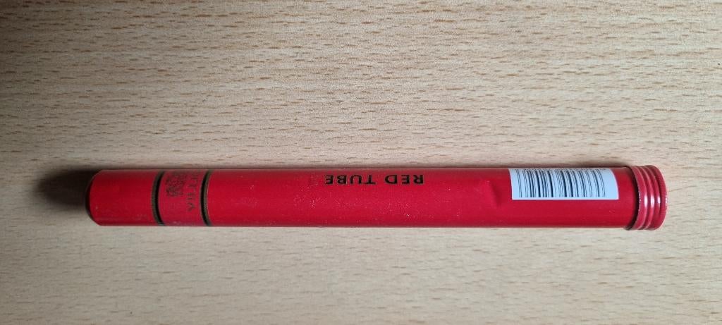 Sigaren koker Red Tube, Verzamelen, Ophalen of Verzenden, Gebruikt, Tabaksdoos of Verpakking