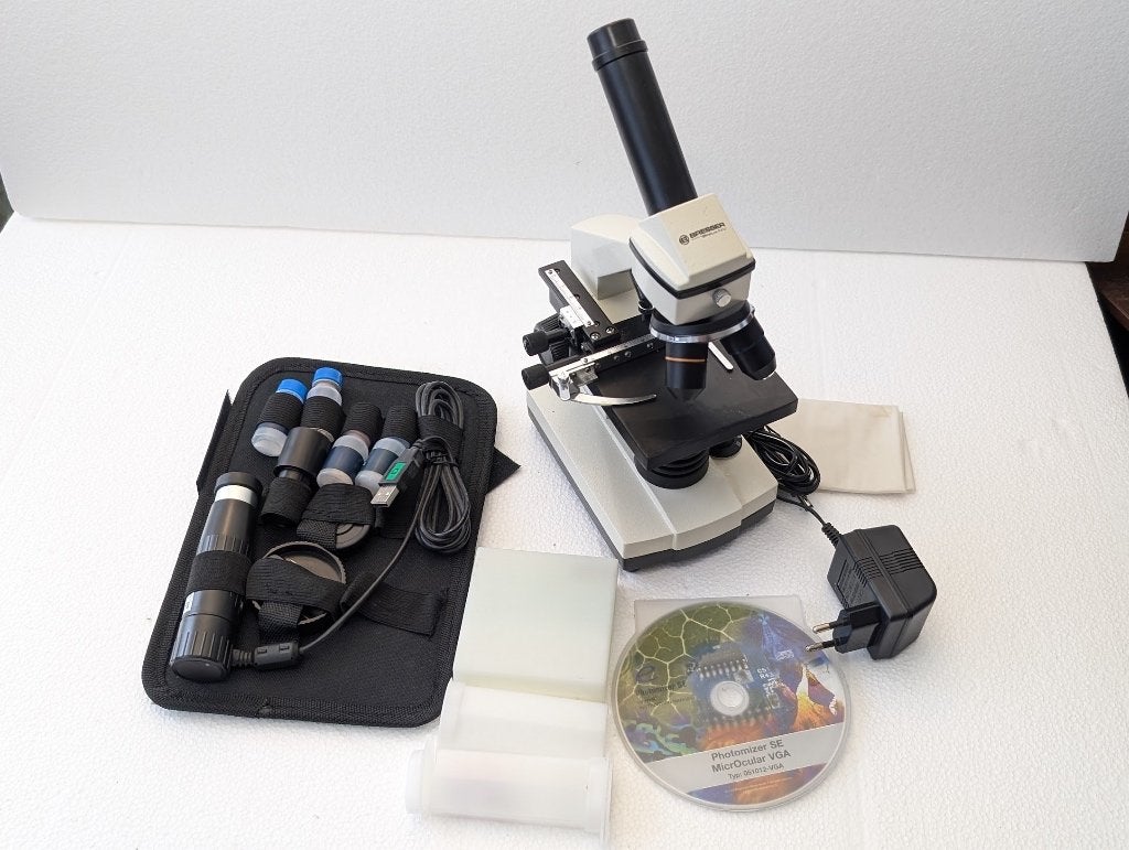 Bresser Microscoop - Biolux NV 20x-1280x - Met USB-camera, Ophalen of Verzenden, Nieuw, Biologische microscoop