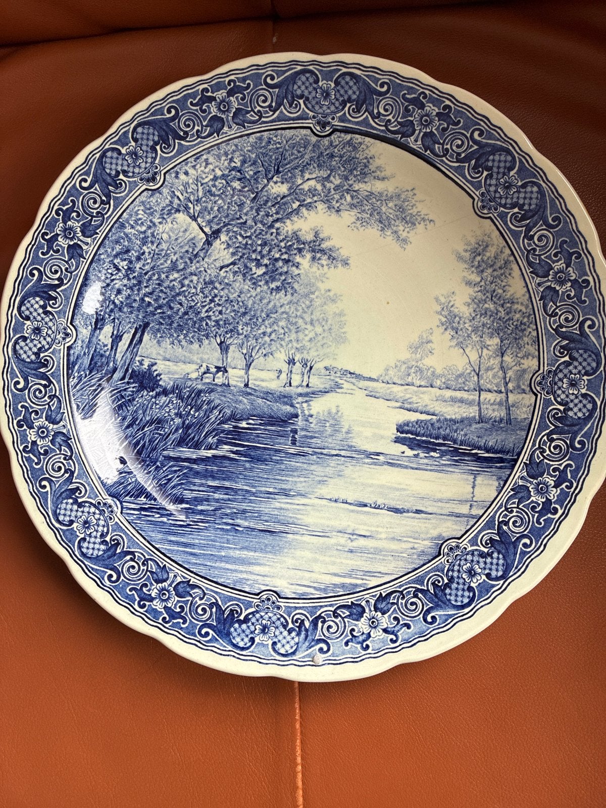 Delfts Blauw Wandbord Boch Royal Sphinx Holland Onbeschadigd, Antiek en Kunst, Ophalen of Verzenden