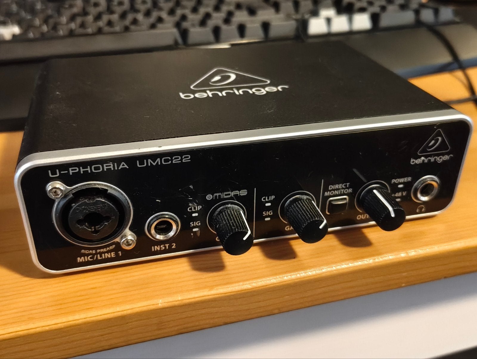Behringer U-Phoria UMC22 Audio Interface, Ophalen of Verzenden, Gebruikt