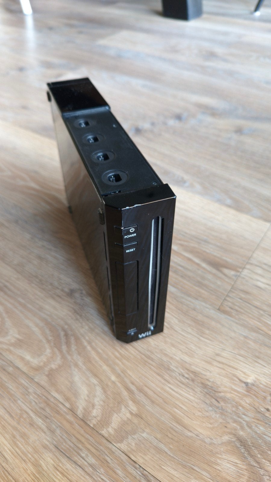 Nintendo Wii RVL-001 Zwart Console, Ophalen of Verzenden, Gebruikt, Zonder controller