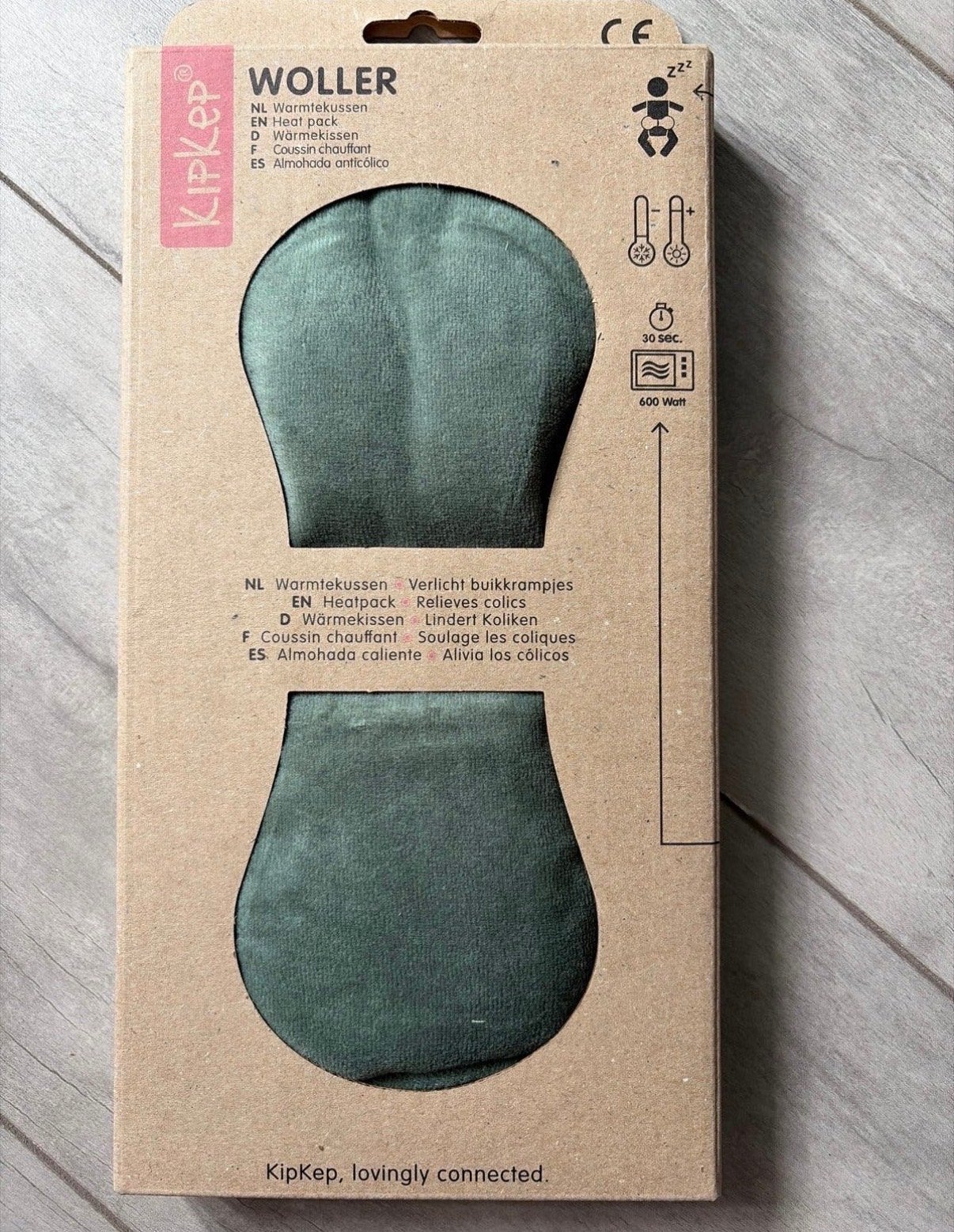 KipKep Woller Warmtekussen - Calming Green, Ophalen of Verzenden, Nieuw