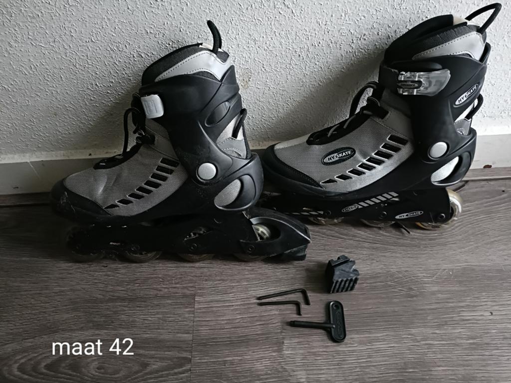 Hy Skate inline skates maat 42 met bescherming, Sport en Fitness, Schaatsen, Ophalen of Verzenden, Gebruikt, Overige typen, Overige merken