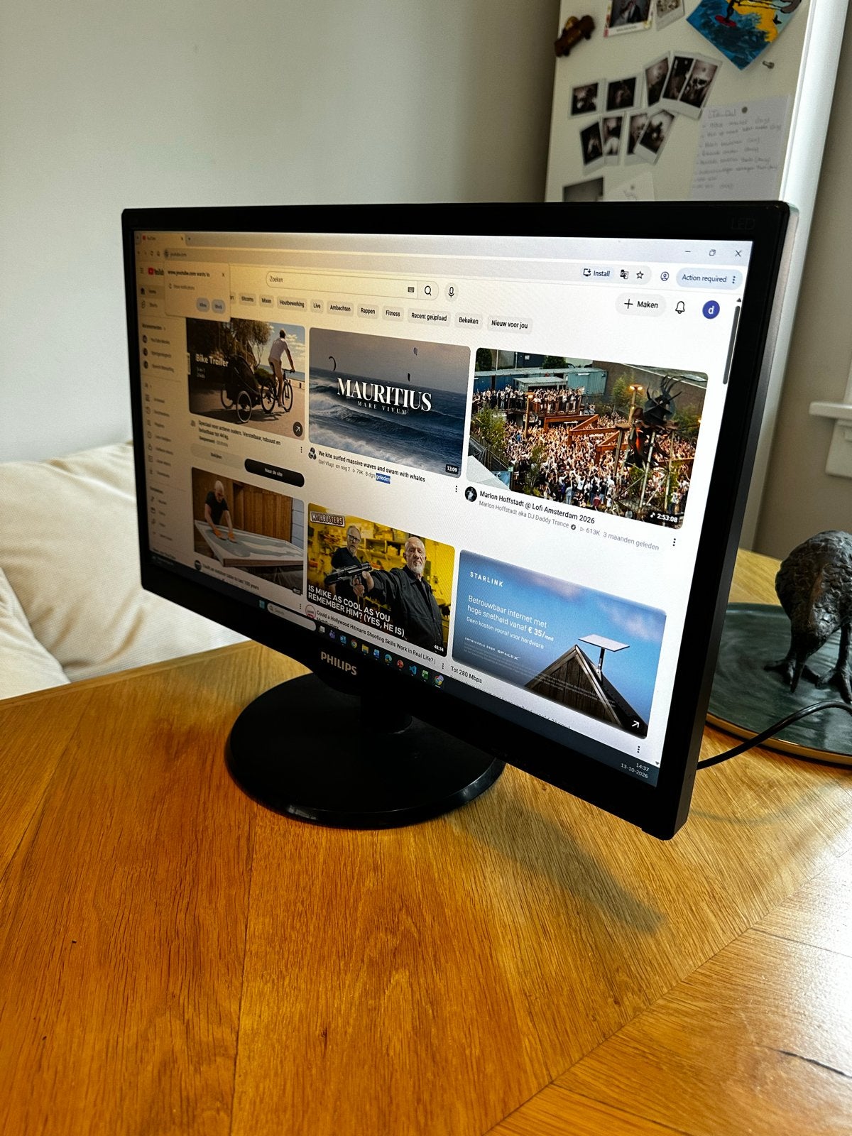 Philips monitor - Full HD - 60Hz - 24 inch, Ophalen, HDMI, Kantelbaar, Full HD