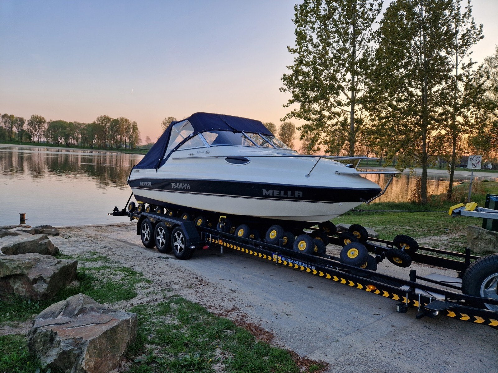 Renken 200 cc speedboot cuddy met Mercruis motor er, Ophalen, Overige merken, Gebruikt, Binnenboordmotor