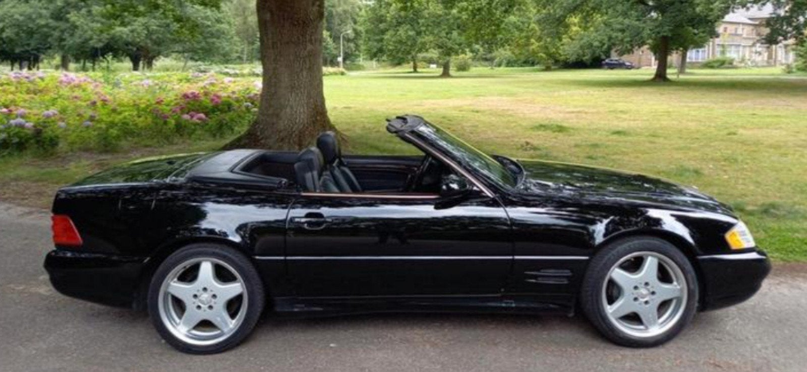 SL500 R129 AMG-Pakket 3-2001 Zwart Leder Airco Hardtop Etc., Automaat, Achterwielaandrijving, Cabriolet, Zwart