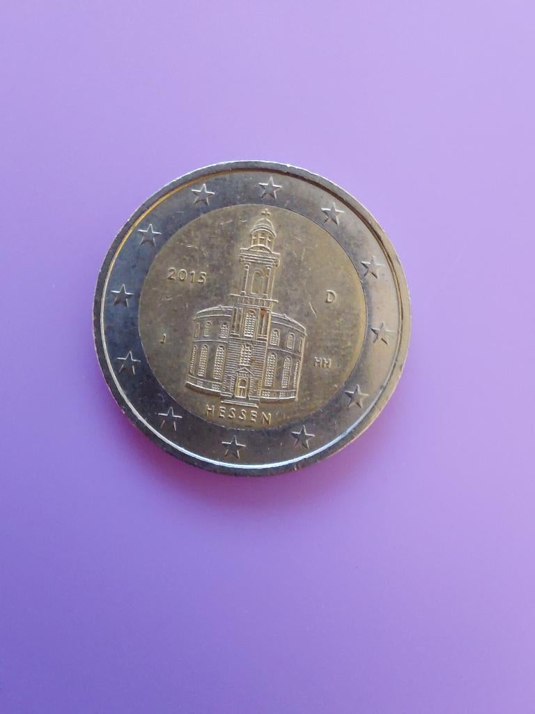 2015 Duitsland 2 euro Hessen J, Verzenden, Duitsland, 2 euro, Losse munt